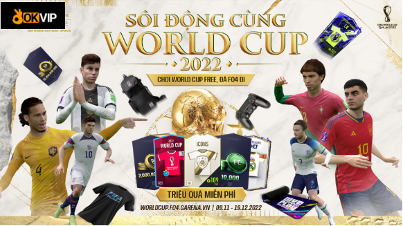 Hình ảnh OKVIP đồng  Hành Cùng World Cup 2022