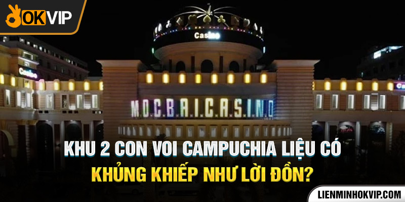 Khu 2 Con Voi Campuchia Liệu Có Khủng Khiếp Như Lời Đồn?